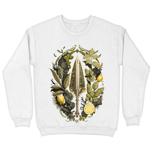 Creative Graphic Sweatshirt - Lemon Crewneck Sweatshirt - Best Print Sweatshirt