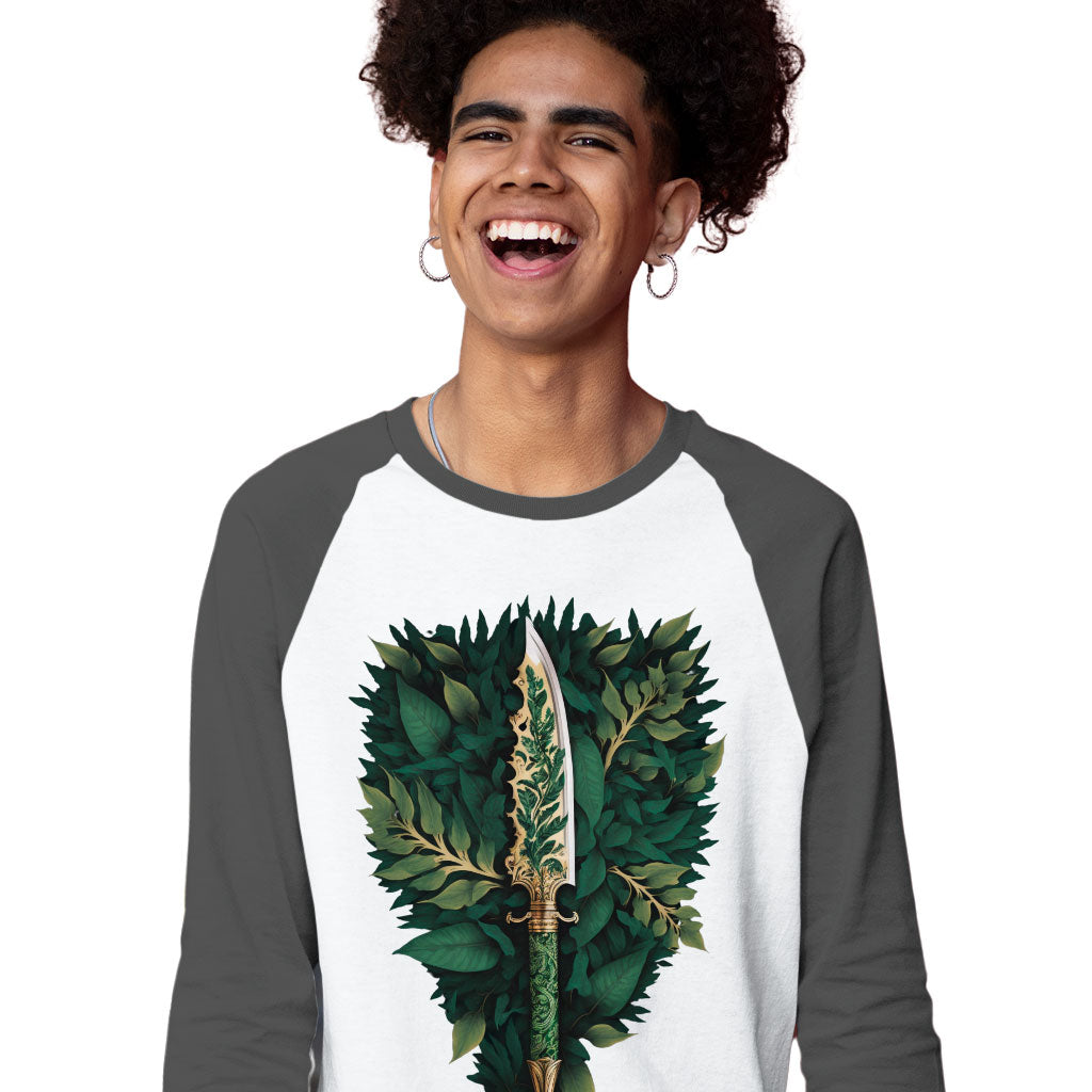 Witch Dagger Baseball T-Shirt - Best Art T-Shirt - Cool Design Baseball Tee