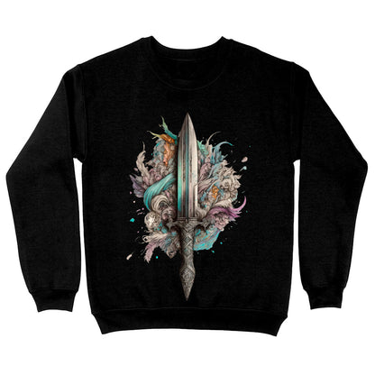 Sword Sweatshirt - Dagger Design Crewneck Sweatshirt - Themed Sweatshirt